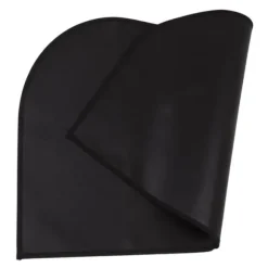 Brandsäker halvrund matta i glasfiber - dubbelt lager, halkbeständig, golvskydd - 19,7 x 31,5 tum