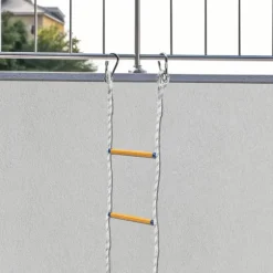 Brandstege - Repstege - Robust - 2 Krokar - Snabb Användning - För Nödutrymning - Bärbar - Mångsidig