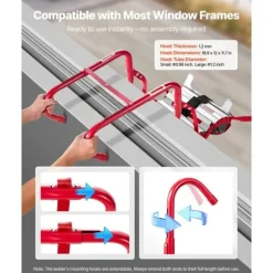 Brandstege 2-våningar, 13 fot, Infällbar Nödsäkerhetsstege, Brandbekämpningsredskap