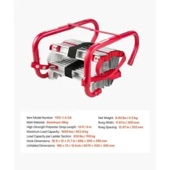 Brandstege 2-våningar, 13 fot, Infällbar Nödsäkerhetsstege, Brandbekämpningsredskap