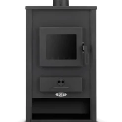 Braskamin med vattenmantel - 15 kW - antracit