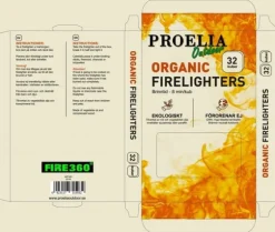 braständare, eldstartare, OUT360 ORGANIC FIRELIGHTERS 32 KUBER