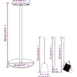 Brasverktygsset 4 delar - Hållbara stålverktyg för spisen | Storlek: 22x59 cm