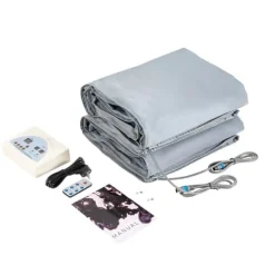 Bärbar bastofilt - Ångbastufilt - 650 W uppvärmning - Fjärrkontroll - Avkoppling & detox