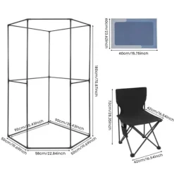 Bärbar Dampfsauna Box, 220V, 1350W, Tält Höjd 180cm, Vattentank Kapacitet 3L, Justerbara Värme nivåer 9