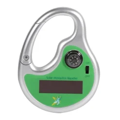 Bärbar Myggdödare Insektsavvisare Expeller Kroktyp Solar Ultraljud Med Kompass Utomhus