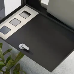 Brevinkastare, Metall, 36,5x11,5x29 cm, Svart