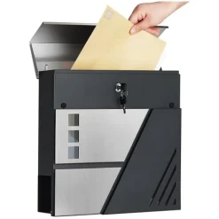 Brevinkastare, 37x10,5x37 cm, Silver