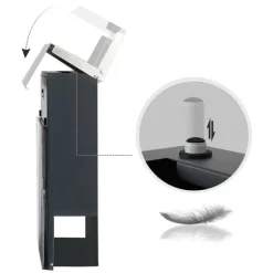 Brevinkastare, 37x10,5x37 cm, Silver