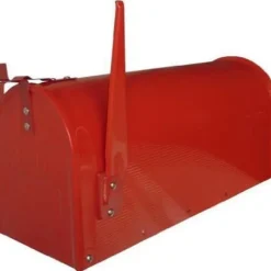 Brevlåda - Domus - USA/R - Lackerat stål - Röd - Exteriör