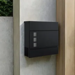 Brevlåda – Klassisk design – Svart