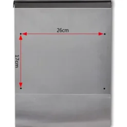 Brevlåda i rostfritt stål - Brevlådor