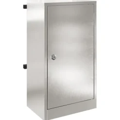 brevlåda med lagring Silver 30 x 20 x 55 cm Rostfritt stål