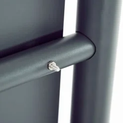 Brevlåda med stativ och tidningsfack, 44x15x114 cm, antracit