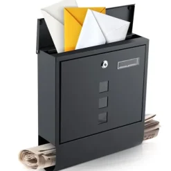 Brevlåda 34x30,5x10 cm antracit HM-861