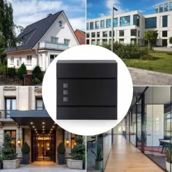 Brevlåda 37x37x10,5 cm antracit HM-863