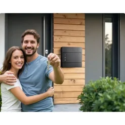 Brevlåda 37x37x10,5 cm antracit HM-863