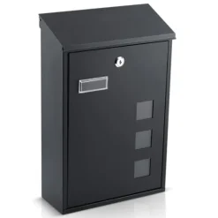 Brevlåda 39x25,5x12 cm svart HM-864