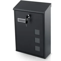 Brevlåda 39x25,5x12 cm svart HM-864