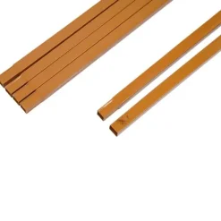 Bröllopsbåge för trädgård, fyrkantig metallbåge med baser, 6,6 × 4,9 ft, gul, storlek M