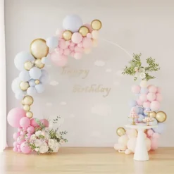 Bröllopsbåge Vit 220 x 45 x 200 cm Stål