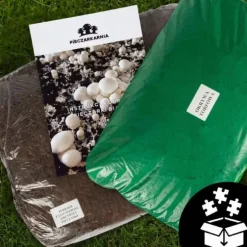 Brunt svampmycel 20 kg odlingskit balsubstrat + torv 9 kg