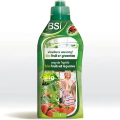 BSI - Organiskt gödselmedel - Flytande - För frukt och grönsaker - Stimulerar tillväxt och tillväxt - Med spårämnen 1L - UAB