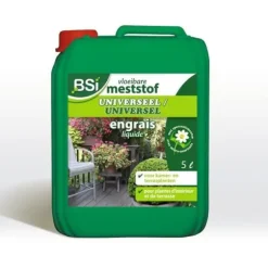 BSI - Universalgödsel - För inomhus- och utomhusväxter - Med spårelement - Hälsa och blomning - 5L - UAB