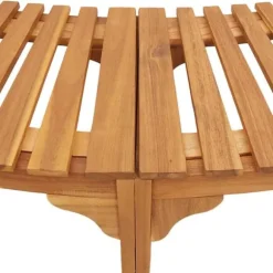 Bubbelbad i massivt akaciaträ - Minimalistisk design för utomhus | Storlek: 252x111.5x55.5 cm