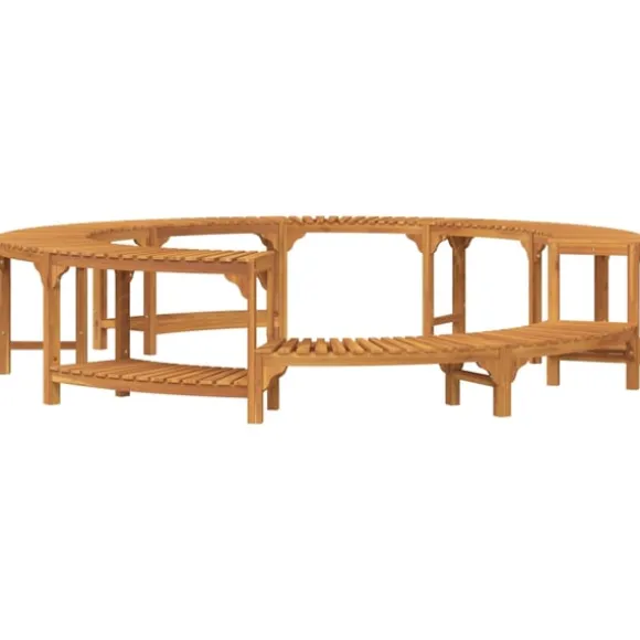 Bubbelbad Omgivning Brun Ø255 x 55,5 cm Massivt Akaciaträ