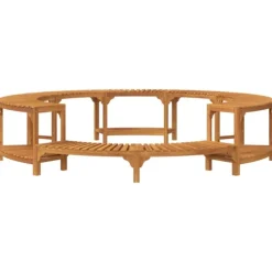 Bubbelbad Omgivning Brun Ø255 x 55,5 cm Massivt Akaciaträ