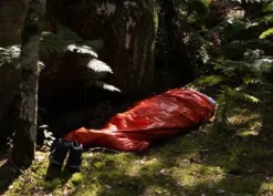 Cao - 8013 - Återanvändbar Nödfilt Vuxen Unisex, Orange ELLER Kaki, 2,00 x 0,90 m