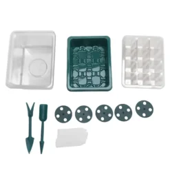 12-cells fröstartbricka med justerbar fuktighetskupolbas för fröodling