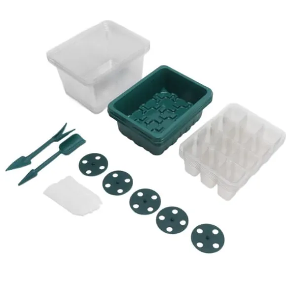 12-cells fröstartbricka med justerbar fuktighetskupolbas för fröodling