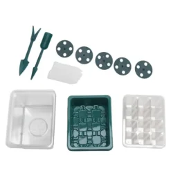 12-cells fröstartbricka med justerbar fuktighetskupolbas för fröodling