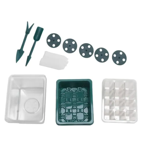 12-cells fröstartbricka med justerbar fuktighetskupolbas för fröodling