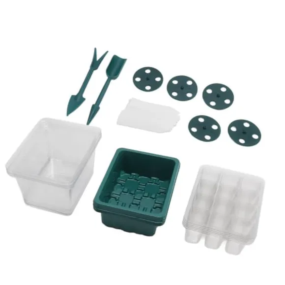 12-cells fröstartbricka med justerbar fuktighetskupolbas för fröodling