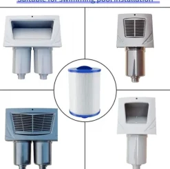 CH-940 Spa-filterersättning, kompatibel med flera modeller, för bubbelpool/spa, 1 1/2-tums SAE-gänga, 2-pack