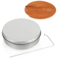Citronella Rökelse Mot Mygg i Spiral med Stålstöd och Metallåda för Utomhus Trädgård Terrass - Pack med 3