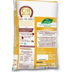 Citrus- och medelhavsväxter Jord - BRUNT GULD - OBRTAGR6U - 6L - Olivträd Palmer och cycas