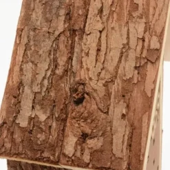 CKB LTD Naturligt trä Insektshotell för bin Nyckelpiga Butterfly Shelter Bo Trädgård Utomhus Habitat Hem Exteriör 16x9x23cm