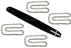 50cm / 1,5mm / 0,325" / 76 TG svärd + 4X kedja för många motorsåg