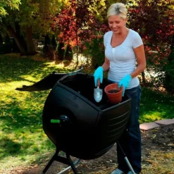 Color Baby Kapacitet För Kompostkub 189l 75x81x113 Cm Svart