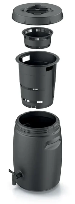 COMBIOLIQ 25L trädgårdsgödningstank med kran, svart