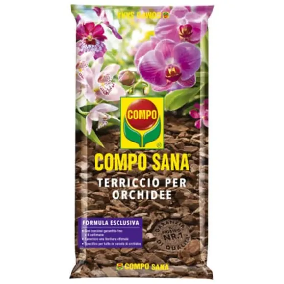 COMPO 1161106005, 5 L, inomhus och utomhus, Bark, Gödselmedel, Torv, Prydnadsväxt, CE, Påse