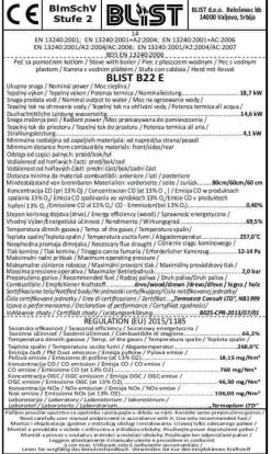 CV vedspis med vattenmantel - 22 kW - antracit