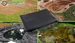 Dammfoder PVC 13 m x 2 m 0,5 mm Svart Trädgårdsdammfoder