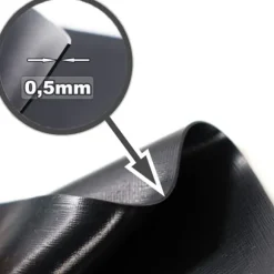 Dammfoder PVC 10 m x 6 m 0,5 mm Svart Trädgårdsdammfoder