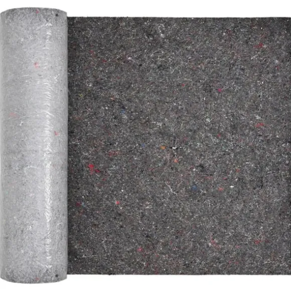 Dammmadrass Grå 1 x 10 m Polyester och Bomull