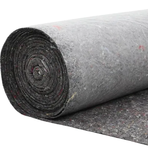 Dammmadrass Grå 1 x 10 m Polyester och Bomull